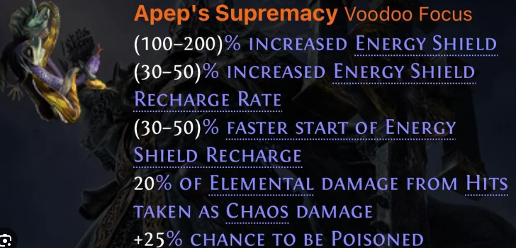 Apep's Supremacy Voodoo Focus